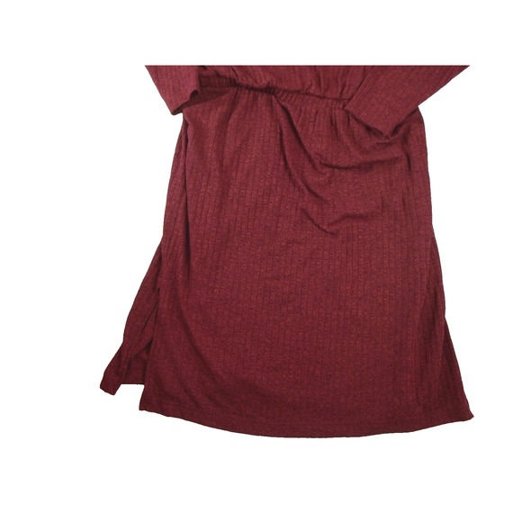 Old Navy Waist Defined Sweater Dress Red 3/4 Sleeve‎ Women’s Size 2X Cozy Casual - Picture 9 of 11